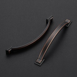 Ravinte Hardware 15 Pack Cabinet Handles 5 Inch(128mm) Cabinet Pulls Oil Rubbed Bronze, Kitchen Door Handles Cabinet Door Handles Kitchen Handles for Cabinets