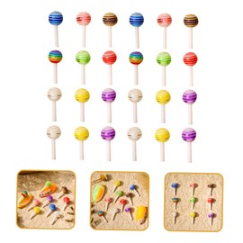 BIUDECO 100pcs Lollipop Nail Charms Manicure Ornaments for Creative Nail Art Unique Decorations for Parties Birthdays Special Occasions