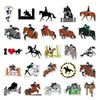 50 Pcs Equestrian Stickers,Horse Riding Graffiti Stickers,Vinyl Waterproof Sticker for