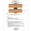 Lone Star Woodcraft 14" Bat House Mounting Bracket - cedar