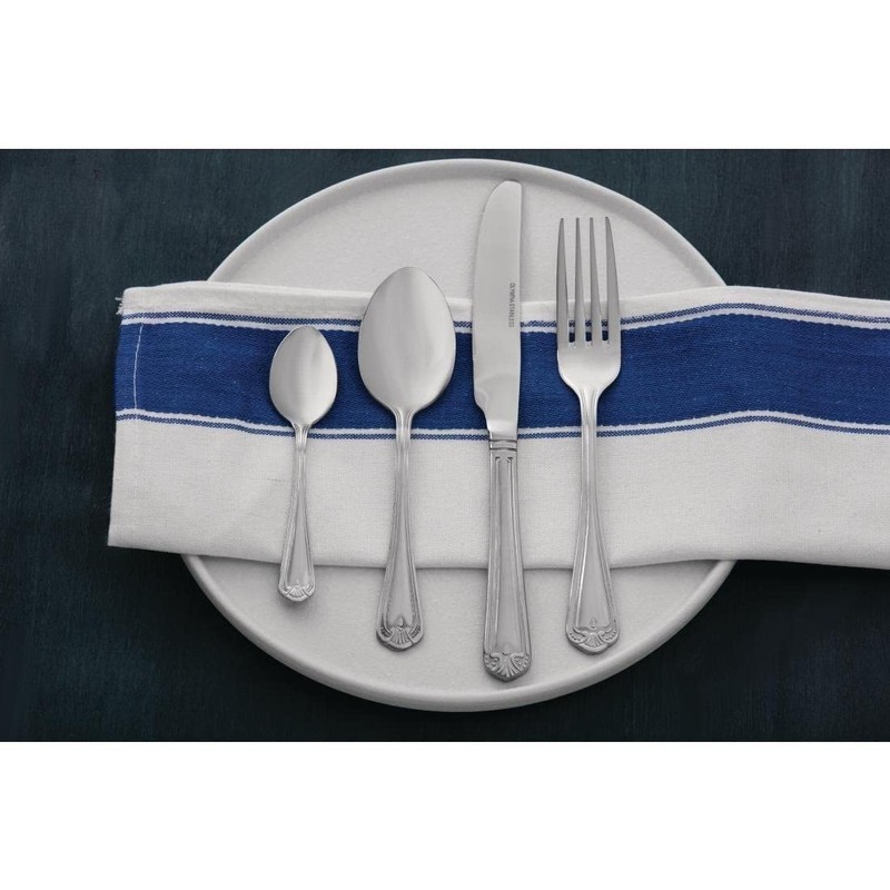 Olympia C151 Jesmond Cutlery Dessert Spoon (Pack of 12)