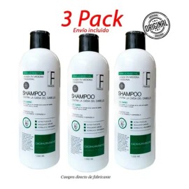 3 Pack Shampoo Anticaída De Cacahuananche Y Romero                                                                                                    