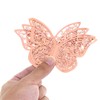 SING F LTD 48Pcs Rose Gold Silver Tone Butterfly Wall
