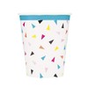 Unique 73146 Classic 9oz Paper Cups | Triangle Confetti Theme,