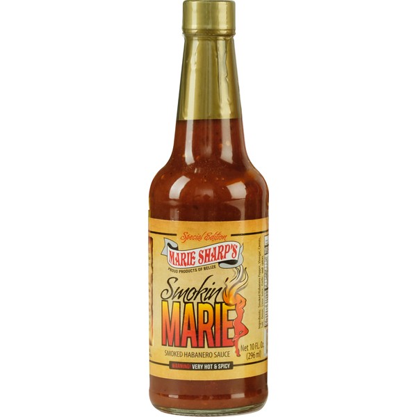 Marie Sharp's Smokin Marie Smoked Habanero Sauce, 10 oz