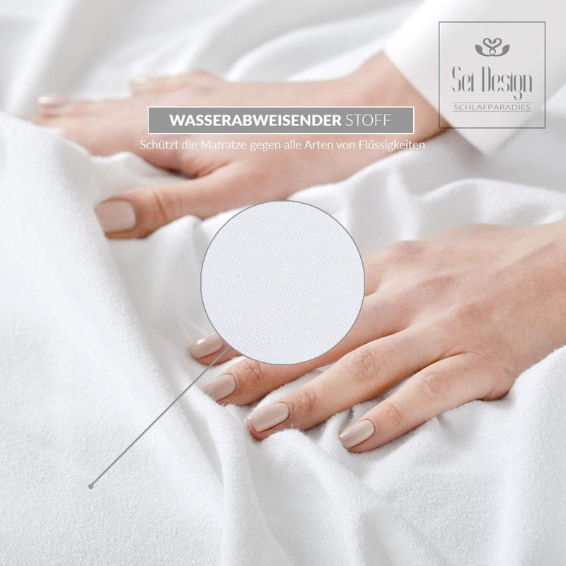 sei Design Waterproof Molleton Mattress Protector 90 x 200 cm