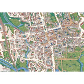 Oxford Street Map 1996 1000 Piece Jigsaw Puzzle 690mm x 480mm (jg)