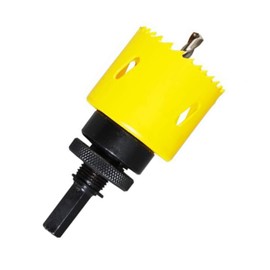 MAX-CRAFT Bi-Metal Hole Saw 2-3/8"(60mm) Cobalt 8% M42 Hole Saw Cutter with Arbor and Pilot Center Drill Bit