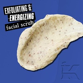 Kiehl's Exfoliante facial de combustible facial, limpiador facial para hombres, suaviza la piel y elimina la piel muerta, la suciedad y el aceite, ayu