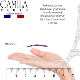 Camila Paris CP1330/4 French woman Hair Accessories (2 1/4") Hair Slides. Strong and Durable Hair Ornaments. Made in France