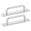 2PCS Closet Door Handles with Screws, Aluminum Alloy Sliding Barn