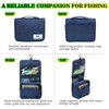 MAFIMOEA Fishing Handheld Tackle Storage Bag, Dry-Wet Separation, Waterproof Fishing