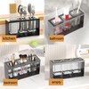 Hosoncovy Countertop Cutlery Drying Holder Cutlery Drainer Tableware Holder Box