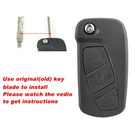 For Ford Ka 2009 For Ford Ka 2014 Key For Ford Ka Key Buttons For Ford Ka Key Fob For Ford KA MK2 Key For 3 Buttons For Ford Ka Key with Key Pin Removal Tool