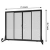 Fire Beauty Fireplace Screen, Wrought Iron Mesh, Baby Safe Spark