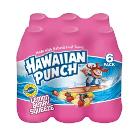 Hawaiian Punch Lemon Berry Squeeze, 10 fl oz bottles, 6 count (Pack of 4)