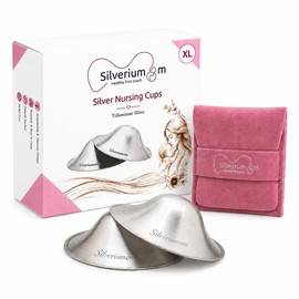 Silveriumom - Copas de lactancia, protectores para pezones y cubiertas para lactancia materna (XL)