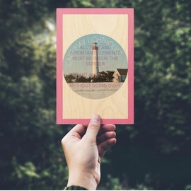 Cape May, New Jersey, Lighthouse in Winter, (4x6 Birch Wood Postcards, 2-Pack Stationary, Rustic Home Wall Decor)