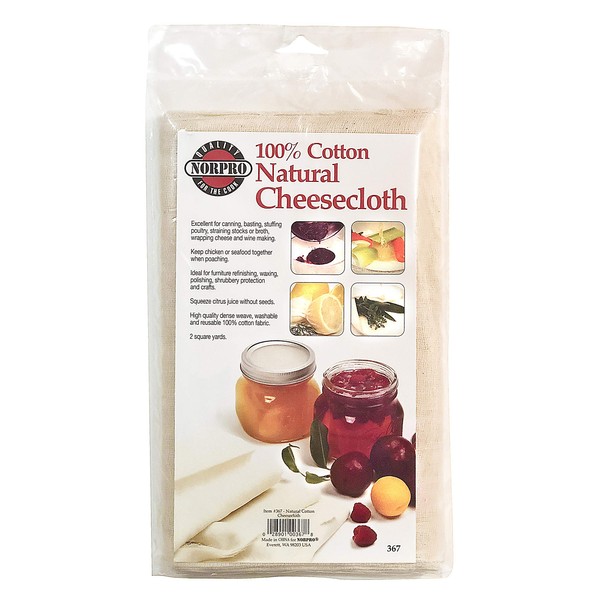 Norpro Natural Cheese Cloth, 2 Square Yards, 2 Square 1.67 Square Meters