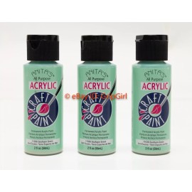 ANITA's 3x Bottle Lot ANITA's Water Based Acrylic Craft Paint 11036 Seafoam Green 2oz ea