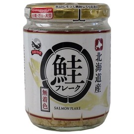 Happy Foods Hokkaido Salmon Flakes Uncolored, 3.5 oz (100 g) Bottle x 12 Packs