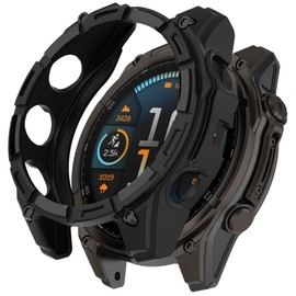 Compatible with Garmin Quatix 8 Case, Scratch-Resistance TPU Military Protection Rugged Cover Case for Garmin Quatix 8 47mm 51mm Smartwatch Accessories (47mm)