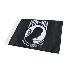Motorcycle Flag Pow-mia Flag 6'' x 9'' Fit for 3/8" Flagpole Hardware Luggage Racks Fit for Harley Touring Spring Honda Goldwing etc Flag Replacement