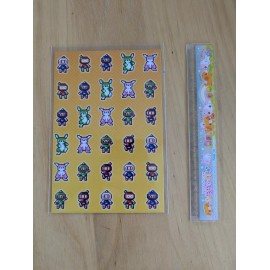 Konami Super Bomberman 3 40th anniversary postcards sprite pattern