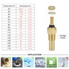 PQY Oil Water Temperature Temp 1/8 NPT Sensor Unit Sender