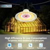 JMXULONG Outdoor LED Grow Lights, Waterproof String Grow Light, Full