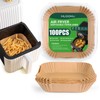 Air Fryer Disposable Paper Liners Square, Non-Stick Parchment Paper, Air