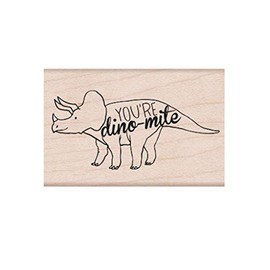 Hero Arts E6333 Wood Stamps, Dino-mite
