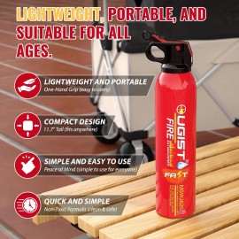 Unbranded Small Portable Fire Extinguisher for Home and Kitchen, 21Oz Each, 1-Pack,