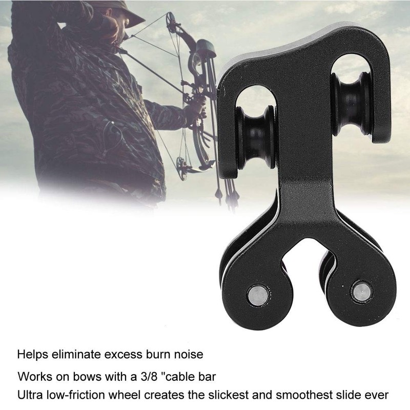 Zerone Archery Cable Slide,Compound Bow String Splitter Roller, Outdoor Hunting