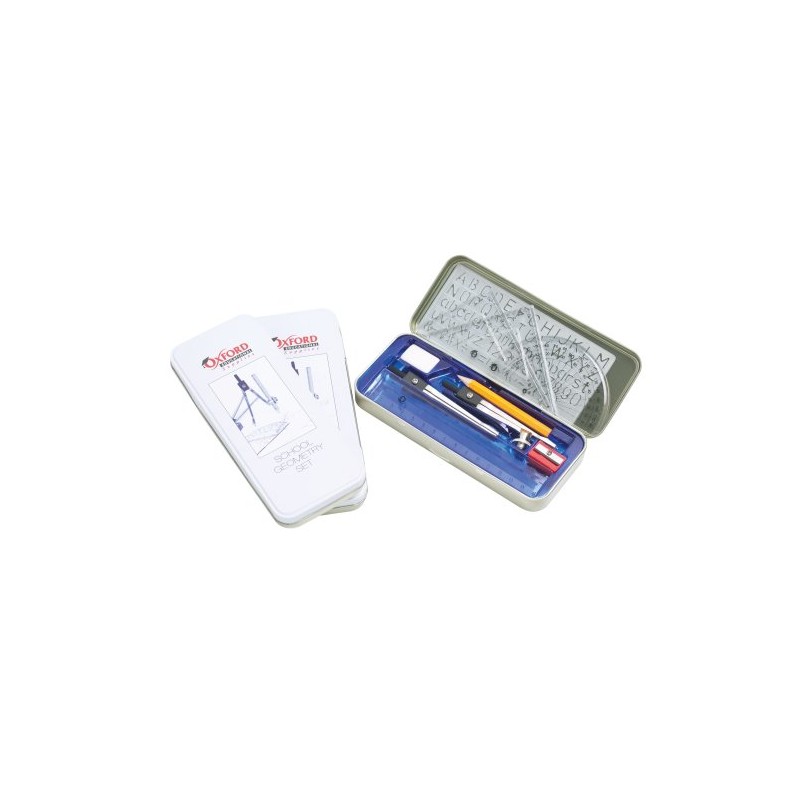 Oxford Educational Supplies Geometry Set in a Tin