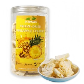 Freeze-Dried Pineapple Crisps | Snacks with No Added Sweeteners | Versatile for Smoothies, Baking & Pantry Storage | Crunchy Tropical Snack for All Ages | Resealable Freshness Jar (200 g)