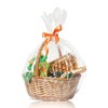 WIKDAY Cellophane Wrap for Gift Baskets 5 PCS 18x30 Inches