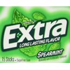 Wrigley's Sugar Free Gum, Extra Spearmint,20 count,15 sticks each