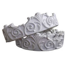 Zhangbl Flexible Modelling Crown Mouldings Trim Home Artistic Decorate for Ceiling Wall Wardrobe 1.93" x 115" European Vintage Flower