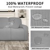 Easy-Going 100% Dual Waterproof Recliner Loveseat Cover, 6-Pieces Stretch Relining