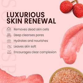 Exfoliante corporal y para pies del Himalaya Lujoso exfoliante corporal con sal rosa del Himalaya y rico en minerales para una piel renovada y radiante, 10 oz