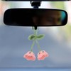 uxcell Crochet Car Hanging Accessory, Handmade Ornament with 2 Cute