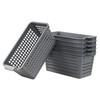 Julyeen 6 Pack Plastic Slim Storage Baskets, Pencil Holder for