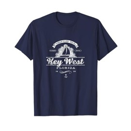 Key West FL Sailboat Vintage Nautical Throwback T-Shirt