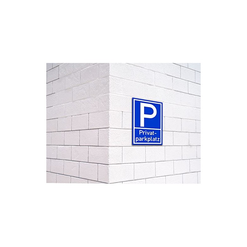 Prolac – 2 x Privatparkplatz Sign – PVC Hard Foam