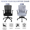 Tallew 4 Pcs Office Chair Covers Set Computer Universal Protective