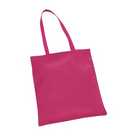 eBuyGB Pack of 5 Shopping Tote Shoulder Bags, Cotton, Fuchsia, 40 x 35cm