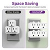 Fosmon 3 Outlet Adapter, 3 Way Rotating Outlet Plug Adapter,