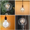 OSALADI Glass Lampshade Replacement 5.90 Inch Clear Globe Lamp Cover