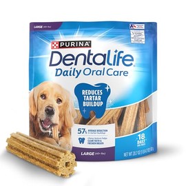 Purina DentaLife Daily Oral Care Large Dog Treats, 20.7 Ounce Pouch, Pack of 1